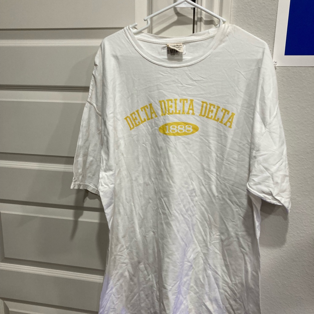 White Delta Delta Delta Mens Shirt